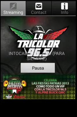 Tricolor 965 FM android App screenshot 0